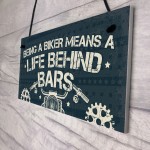 Novelty Biker Gifts For Men Hanging Motorcycle Motorbike Plaque