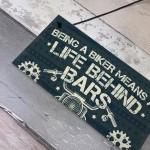 Novelty Biker Gifts For Men Hanging Motorcycle Motorbike Plaque