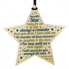 Memorial Plaques For Mum Dad Nan Grandad Star Remembrance 