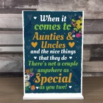 Auntie And Uncle Christmas Birthday Card Gift From Niece Nephew
