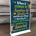 Auntie And Uncle Christmas Birthday Card Gift From Niece Nephew