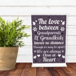 Nan And Grandad Gift Standing Plaque Grandma and Grandpa Gift