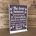 Nan And Grandad Gift Standing Plaque Grandma and Grandpa Gift