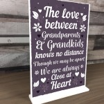 Nan And Grandad Gift Standing Plaque Grandma and Grandpa Gift