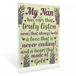 Nan Decorations Standing Sign Nanny Birthday Christmas Gift 