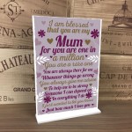 THANK YOU Mum Gift Standing Plaque Mother Daughter Gift From Son