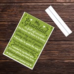 Thank You Christmas Birthday Gifts For Grandad Standing Sign