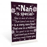 Nan Christmas Birthday Gifts For Grandparents Standing Plaques