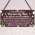 THANK YOU GIFT For Nan Plaque Nan And Grandad Gift Keepsake