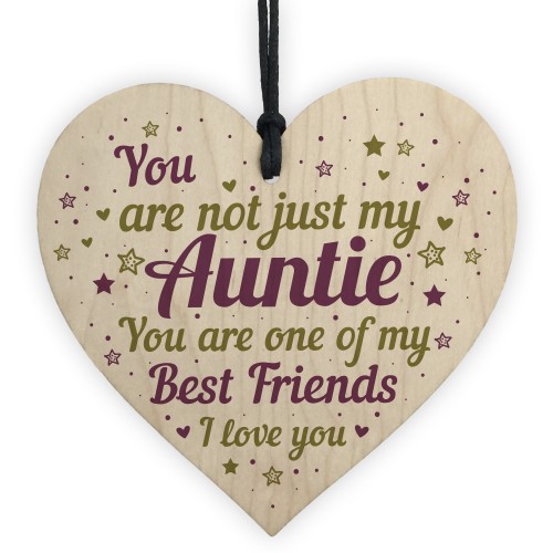 Auntie Birthday Gifts Auntie Christmas Gifts Wooden Heart Sign 