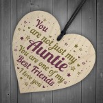 Auntie Birthday Gifts Auntie Christmas Gifts Wooden Heart Sign 