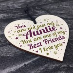 Auntie Birthday Gifts Auntie Christmas Gifts Wooden Heart Sign 