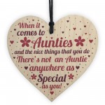 Handmade Gifts For Auntie Christmas Birthday Wooden Heart