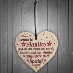 Handmade Gifts For Auntie Christmas Birthday Wooden Heart