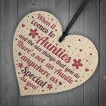 Handmade Gifts For Auntie Christmas Birthday Wooden Heart