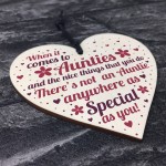 Handmade Gifts For Auntie Christmas Birthday Wooden Heart