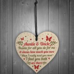 Handmade Gift For Auntie and Uncle Joint Gifts Wooden Heart 