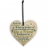 UNCLE Birthday Christmas Gift Hanging Wooden Heart Plaque Gift