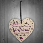 Girlfriend Birthday Christmas Card Gifts Wood Heart Anniversary
