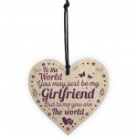 Girlfriend Birthday Christmas Card Gifts Wood Heart Anniversary