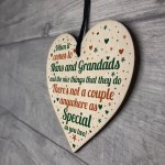 Nan And Grandad Christmas Gift Birthday Gift Wood Heart Keepsake