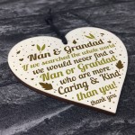 Handmade Grandparent Gift Wood Heart Nan And Grandad Gifts