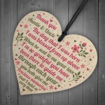 Auntie And Uncle Gifts For Christmas Wooden Heart Aunt Uncle