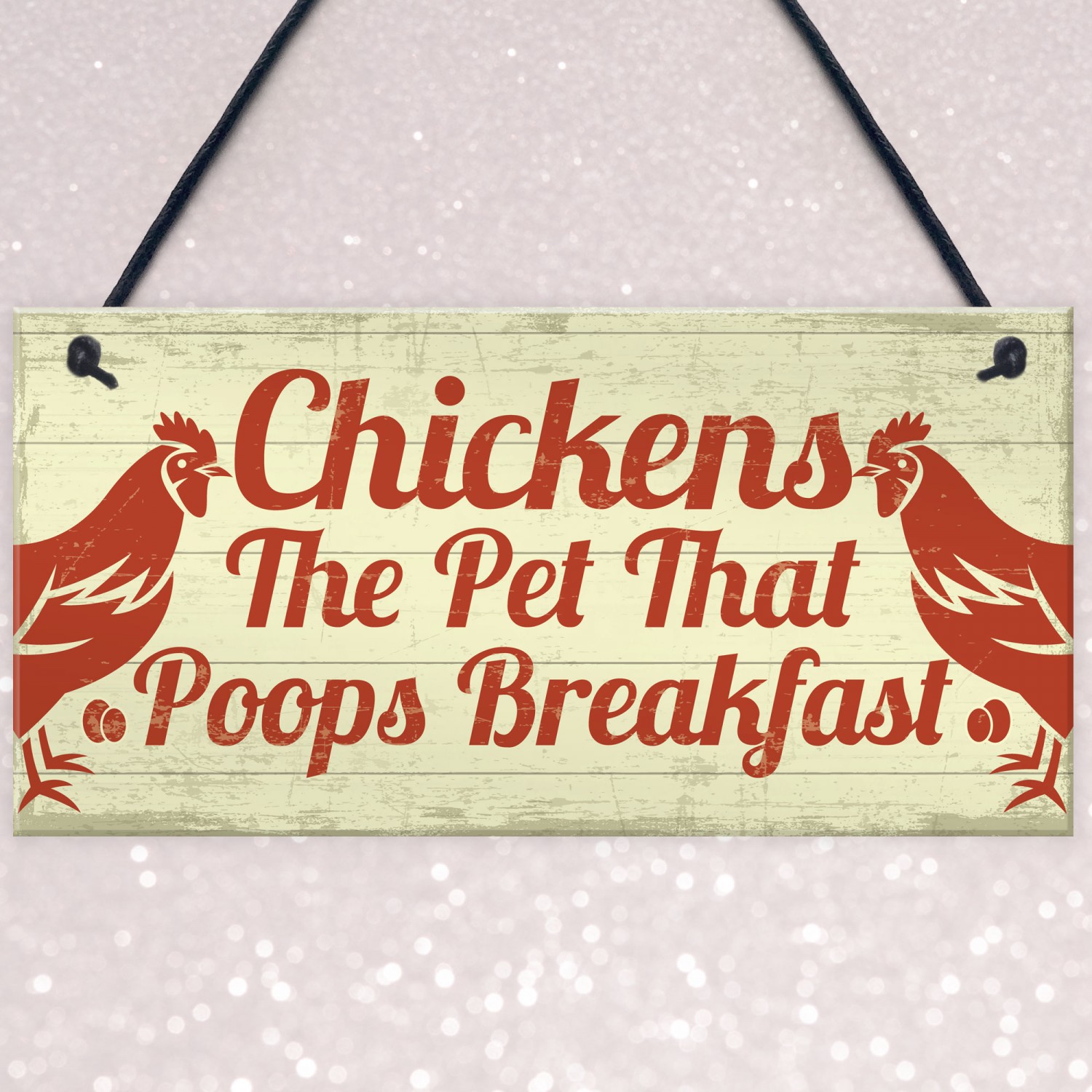 Funny Chicken Signs For Coop Garden Gate Home Novelty Plaque