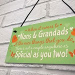 Gifts For NAN And GRANDAD Hanging Plaque Thank You Gift Keespake