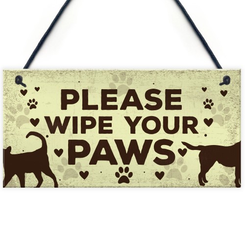 Animals Welcome Sign Hanging Plaque Dog Signs For Home Sign