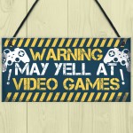 Gaming Door Sign Funny Gaming Gifts Novelty Birthday Gift Idea