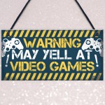 Gaming Door Sign Funny Gaming Gifts Novelty Birthday Gift Idea