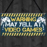 Gaming Door Sign Funny Gaming Gifts Novelty Birthday Gift Idea