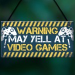 Gaming Door Sign Funny Gaming Gifts Novelty Birthday Gift Idea
