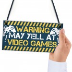 Gaming Door Sign Funny Gaming Gifts Novelty Birthday Gift Idea