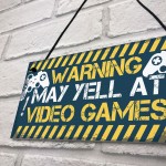 Gaming Door Sign Funny Gaming Gifts Novelty Birthday Gift Idea