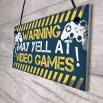 Gaming Door Sign Funny Gaming Gifts Novelty Birthday Gift Idea