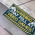 Gaming Door Sign Funny Gaming Gifts Novelty Birthday Gift Idea