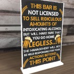 Funny Bar License Alcohol Sign For Home Bar Pub Man Cave Novelty