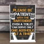 Funny Bar Signs And Plaques Home Bar Pub Novelty Standing Plaque