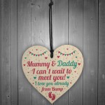 From Bump Gift Mummy To Be Gifts Daddy To Be Gifts Wood Heart 