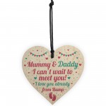 From Bump Gift Mummy To Be Gifts Daddy To Be Gifts Wood Heart 