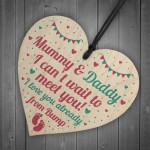 From Bump Gift Mummy To Be Gifts Daddy To Be Gifts Wood Heart 