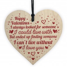 Boyfriend And Girlfriend Gifts Wood Heart Valentines Gift