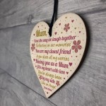 Mum Gifts From Daughter Wood Heart Mum Gifts From Son Birthday