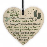 Baby Memorial Gifts Card Wooden Heart Lost Baby Memorial Plaques