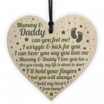 Mum To Be Dad To Be Gift Heart Baby Keepsake Gift From Bump