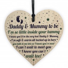 Mummy To Be Card Gift Daddy To Be Card Gift Heart Baby Shower