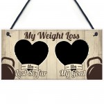 Weight Loss Countdown Chalkboard Sign Weight Watcher Slimming