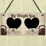 Weight Loss Countdown Chalkboard Sign Weight Watcher Slimming